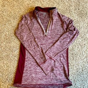 3/4 zip up, dry fit, Maroon